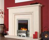 Celsi - Traditional Electric Fireplace Stove Heater Fire Inset Flame Effect Silver - Silver BFMCEL005 5056093665614