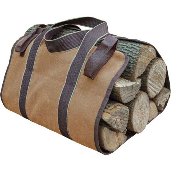 Bette Log basket and log bag Firewood Log holder Canvas fireplace Wood Transport bag Extra large Firewood holder Indoor firewood baskets for Camping LOW018618