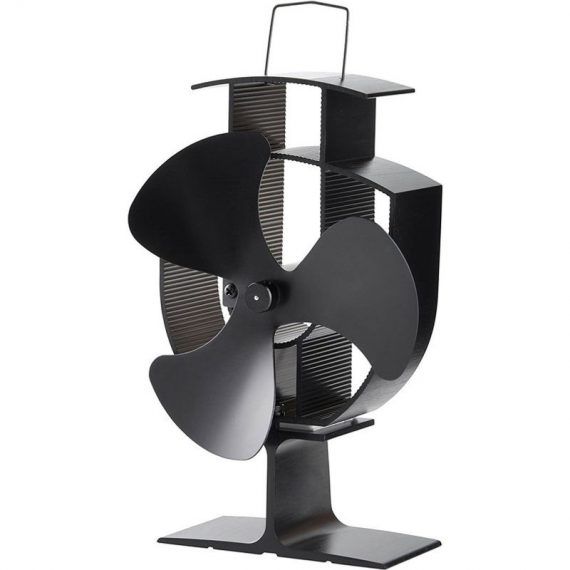 3 Blades Heat Powered Stove Fan Warm Air Circulating Eco Friendly for Wood/Log Burner/Fireplace - Lincsfire 418SFAN-3 7425650152382