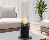 Livingandhome - set of 2 Stainless Steel Bio Ethanol Tabletop Fireplace PM1180 735940298056