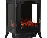 Fyfamily - Portable Electric Fireplace Stove, Indoor Electric Fireplace Heater with Realistic Flame Effect, 2000W Space Heater for Quick AoMX282487AABGB 5203463703074