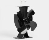 4 Blade Stove Fan – Heat Powered Fan for Wood/Log Burners or Fireplace – Quiet Design – Circulates Warm/Heated Air – Eco-Friendly and Economical – 2500460 5060192527933