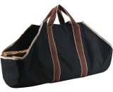 Large Canvas Log Tote Bag Carrier Indoor Fireplace Landman Firewood Totes Holders (1) MY003923A1010Y 9368420651259