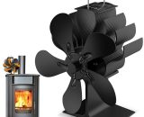 Fireplace Fan Wood Burning Real Hot Fireplace Fireplace Small Fan Energy Saving Heat Power Fireplace Fan MY003703A1010Y 9368420649058