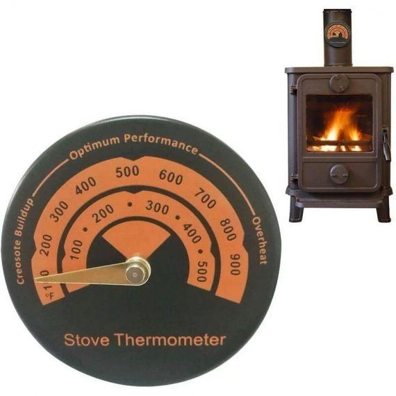 Magnetic Stove Thermometer Wood Stove Pipe Thermometer Home Gauge Fireplace Pipe Meter, Furnace Thermometer - Rhafayre QWMM001405 9078382021846
