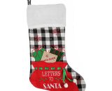 Christmas Stockings 18 Inch Classic Large Xmas Stocking Burlap Plaid Style with White Plush Fur Cuff for Christmas Tree Fireplace Holiday Party MT2980W 797399707190