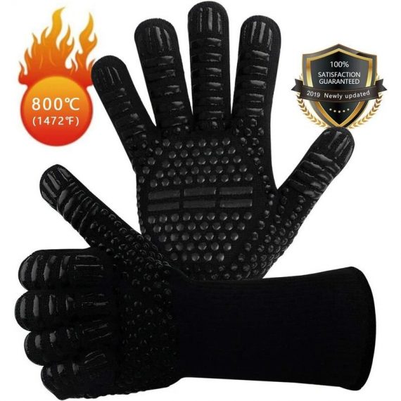 EN407 Non-Slip Silicone Barbecue Gloves for Barbecue, Oven, Oven, Heat Resistant Cooking Gloves, Fireplace Gloves, Fireplace Gloves, Fireplace Gloves MM000308 9041180859195