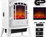 Electric Fireplace led Realistic Standing Heater Radiator 2000W Decorative 996135 4250525327410