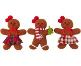 3 Matching Living Gingerbread Man Pendants, Gingerbread Doll Pendants, Festive Christmas Decorations, Fireplace, Christmas Tree (Female Models) RBD015824lc 9784267161605