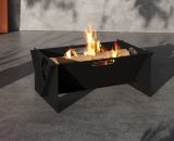 Livingandhome - Rustic Portable Outdoor Steel Fire Pit Wood Burning Bowl CX0326 747492488861