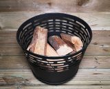 39cm Outdoor Garden Fire Pit / Fire Basket / Wood Burner Bowl in Black FB8200850 8719987809361