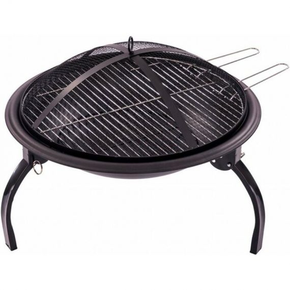 54cm Portable Folding Firepit Outdoor Garden Patio Heater bbq Barbecue Grill - Oypla OYP4660 5060544758763
