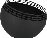 Fire Pit Ball Stripes Black Esschert Design - Black 8714982211829 8714982211829