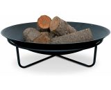 Alice's Garden - Black cast iron fire pit 90cm diameter – bromo - clean design with 4 steel legs FP90XFT 3760326991334