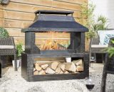 La Hacienda - 58281 Stonehurst Fireplace Firepit Chimenea Garden Log Burner Heater 58281 5055025582814