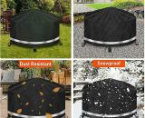 Protective Cover for Braziers ø 85 x 40 cm Waterproof, Brazier Cover uv Resistant, Tear Resistant, 210D Oxford Fabric Barbecue Fire Pit Cover LZD-C-1212334 6286583110662