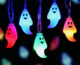 Thsinde - 30 Led Halloween String Lights, Battery Operated Ghost String Lights, Colorful Indoor Halloween Lights For Outdoor Party Porch Fireplace TM1020797-KQ715 9416300870402