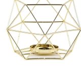 2 Pieces Golden Pillar Candle Holders Geometric Tealight Candle Holder Centerpiece for Wedding Housewarming Gifts Fireplace Modern Decoration Y0001-UK2-K0036-220716-004 8751899801514